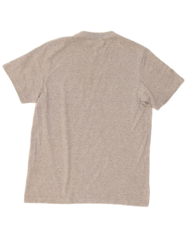 T-shirt grafica da uomo Adidas Top in cotone grigio medio