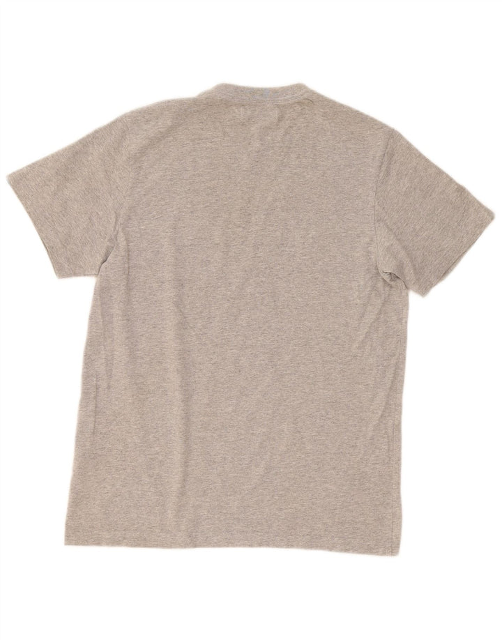 T-shirt grafica da uomo Adidas Top in cotone grigio medio