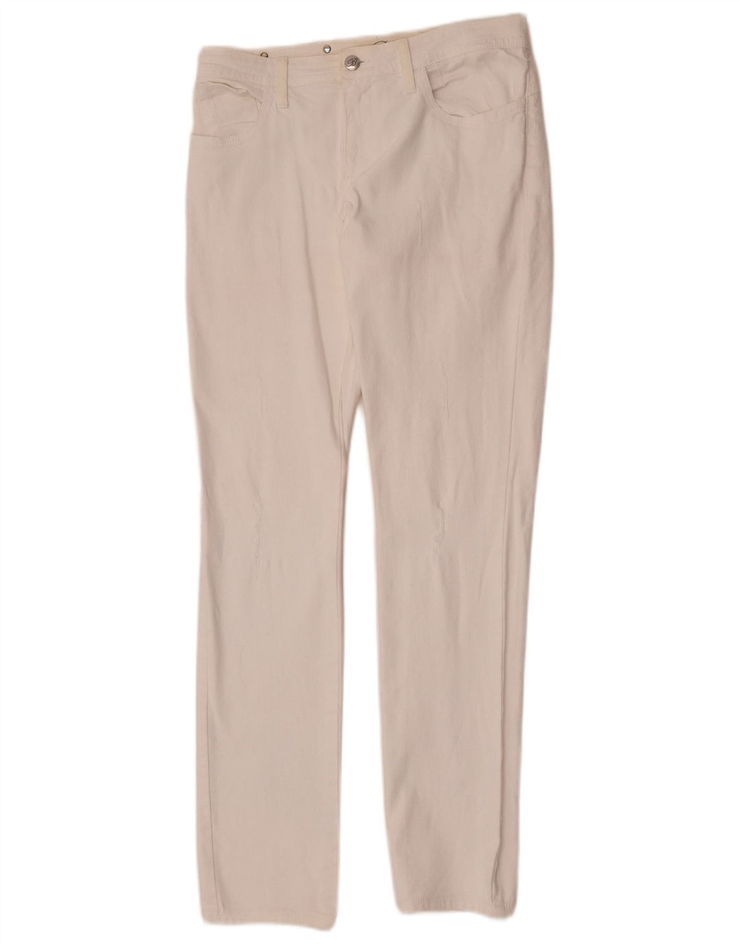 Jeans Slim Donna Blumarine IT 44 Medio W30 L33 Cotone Bianco