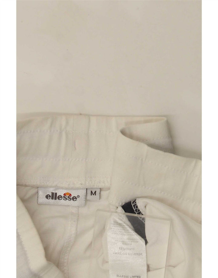 Pantaloncini sportivi grafici da uomo Ellesse, cotone color block bianco medio