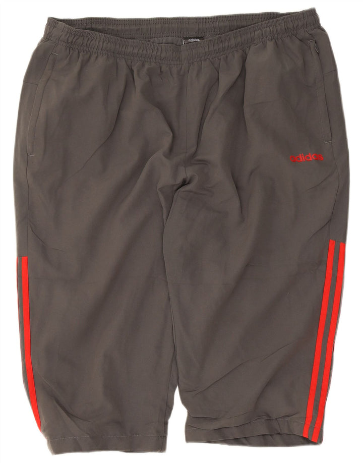 Pantaloncini sportivi da uomo Adidas 2XL Poliestere grigio