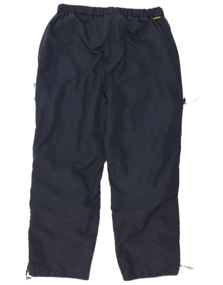Pantaloni da tuta vintage da uomo XL in poliestere blu navy