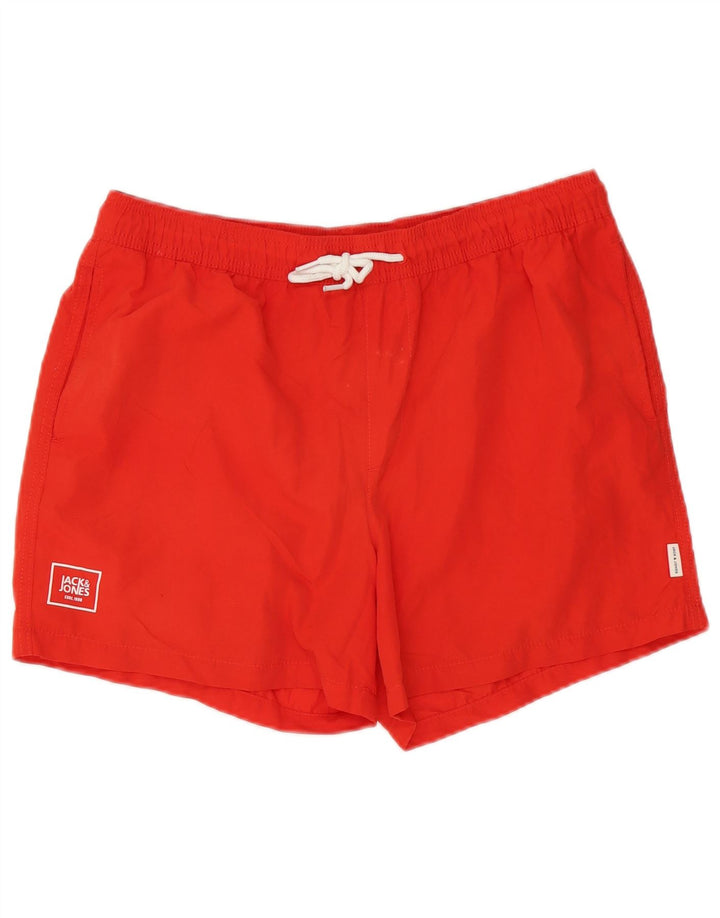 Pantaloncini da bagno da uomo Jack & Jones grandi rossi