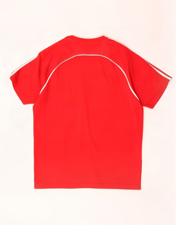 T-shirt grafica da uomo Champion Top grande rosso color block
