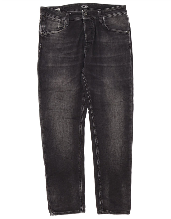 Jeans dritti Mike da uomo Jack & Jones W34 L32 cotone grigio