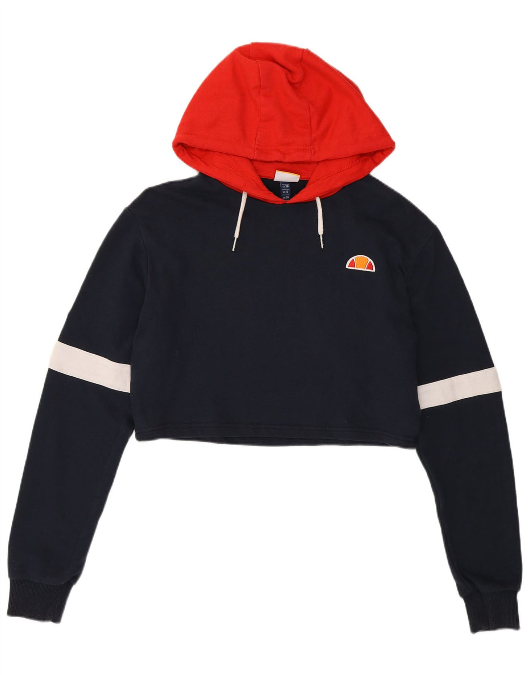 Ellesse Donna Felpa con cappuccio oversize Perugia UK 10 Small Blu Navy