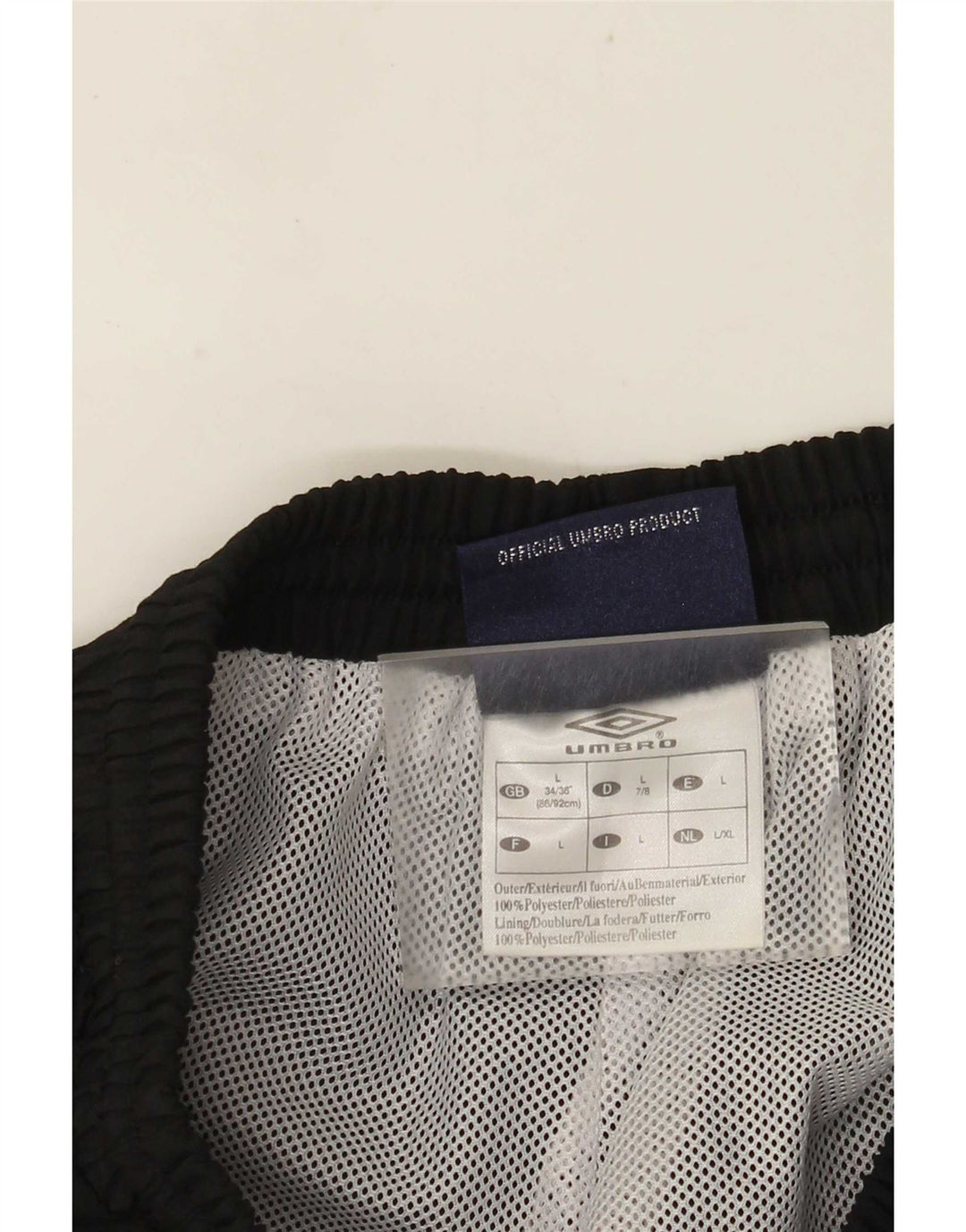 Pantaloni da tuta da uomo Umbro Joggers Large Poliestere nero