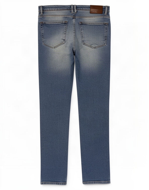 Jeans slim da uomo Zara EU 42 Large W32 L30 cotone blu