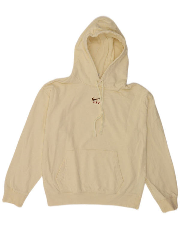 Nike Mens Loose Fit Hoodie Jumper Small Yellow Cotton