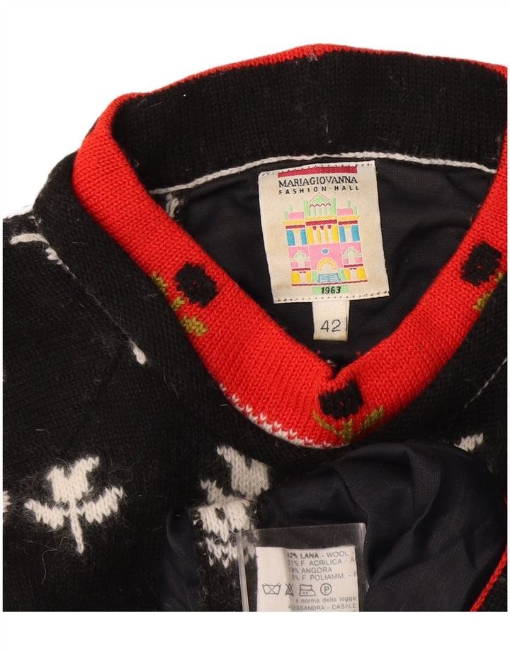 Maglione maglione collo alto da donna Maria Giovanna IT 42 medio nero