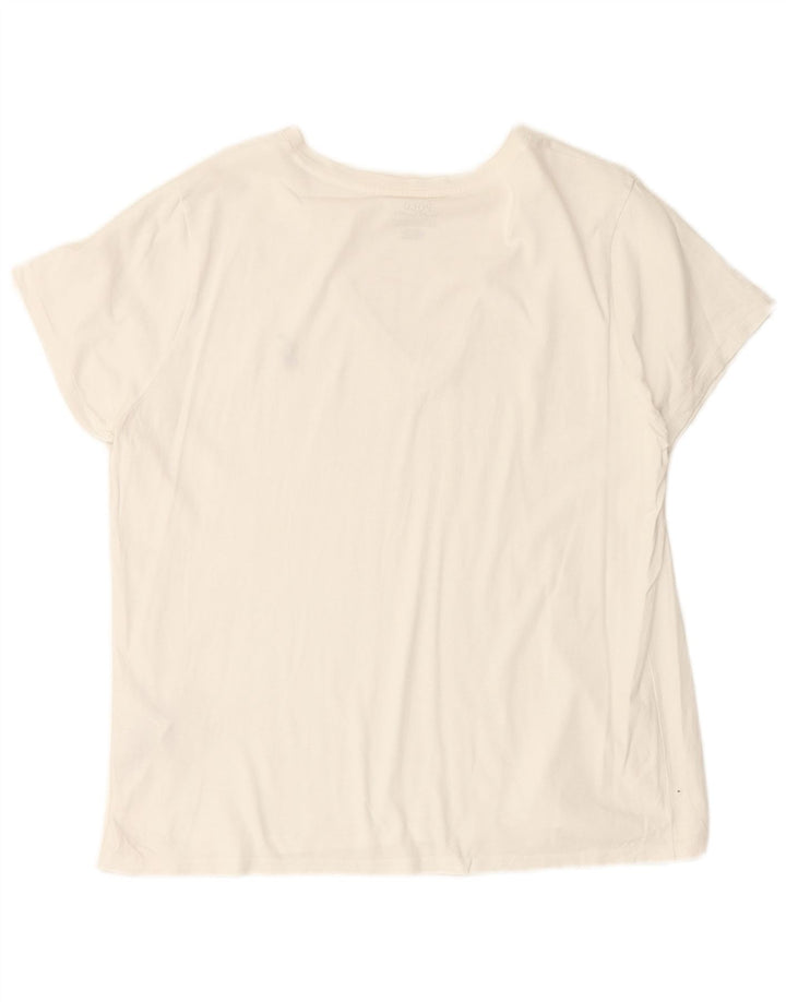POLO RALPH LAUREN T-shirt da uomo Top XL in cotone bianco