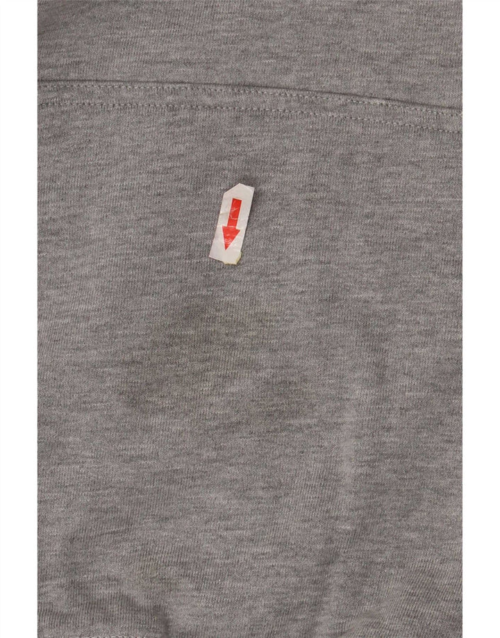 Maglione con cappuccio grafico da uomo New Balance piccolo poliestere grigio