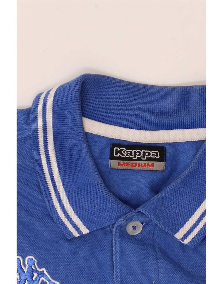Polo Kappa da uomo a righe blu medio