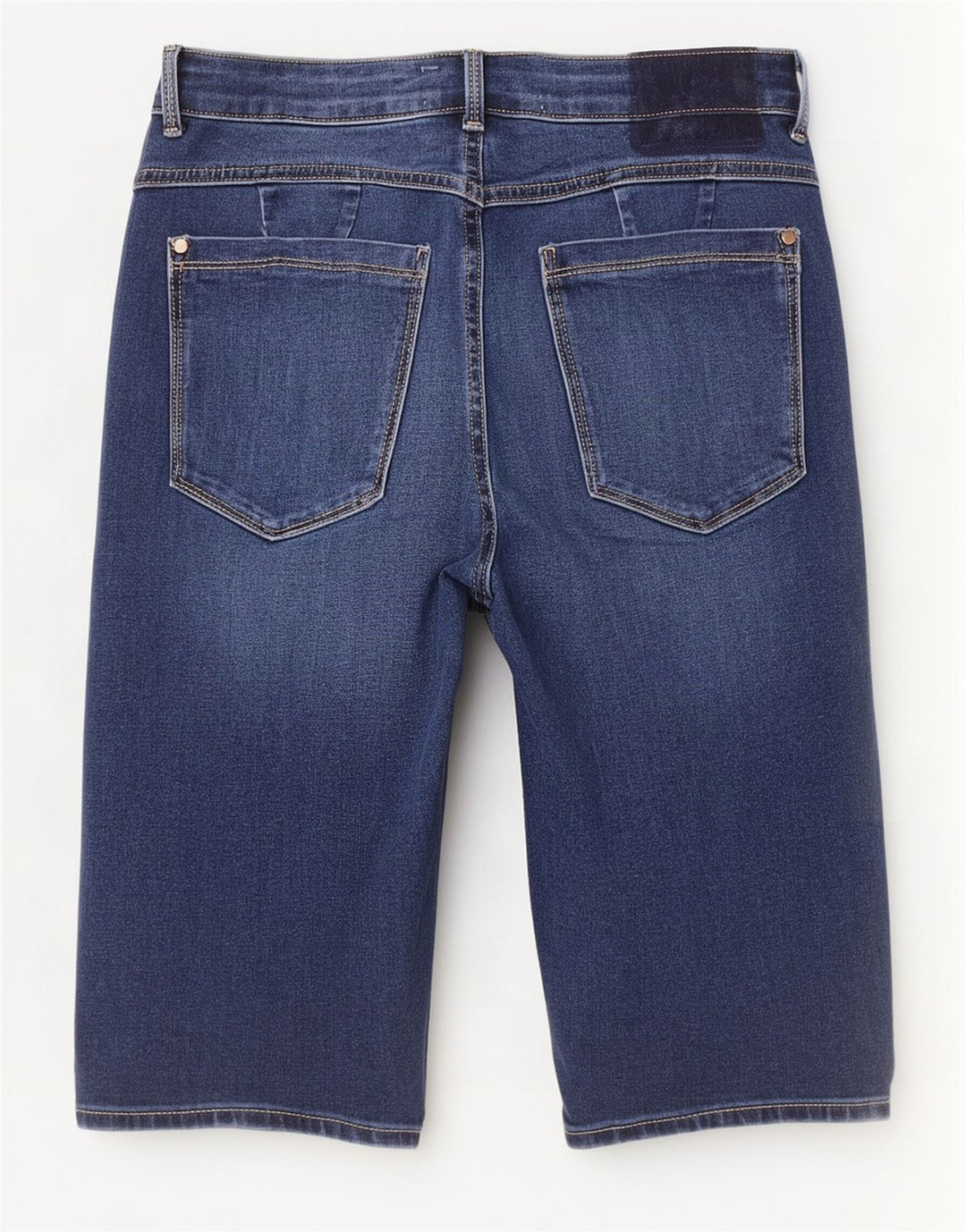 Pantaloncini di jeans Magic Marks & Spencer da donna UK 12 medi W28 blu navy