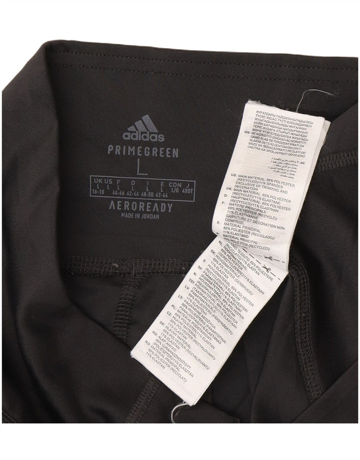 Leggings Adidas Aeroready da donna UK 16/18 Large Nero Poliestere