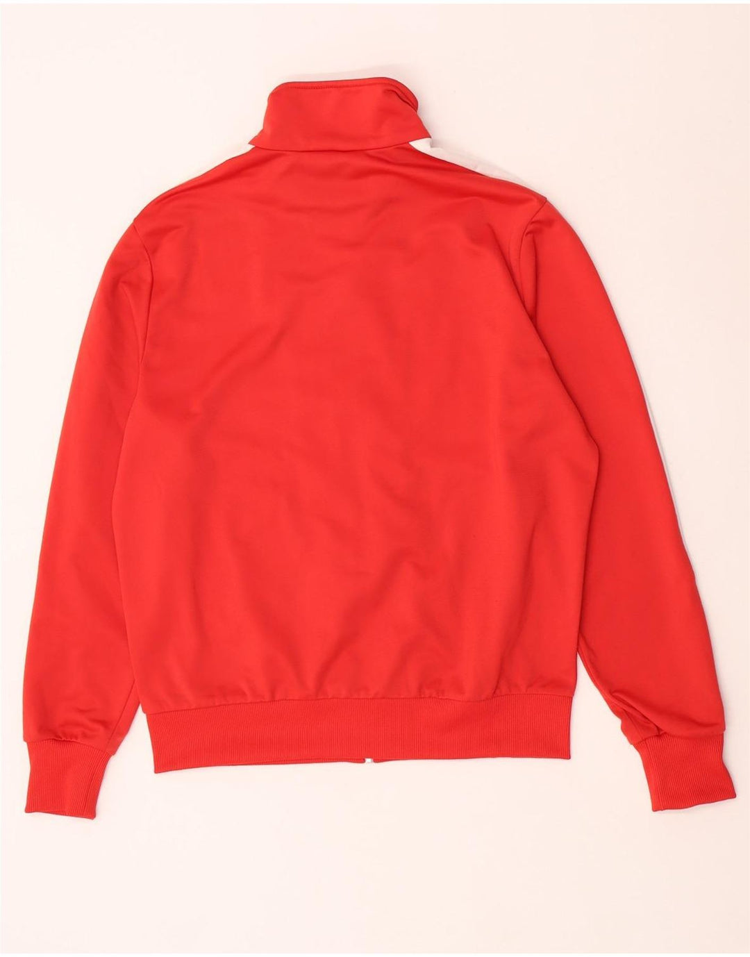 Giacca da tuta da uomo Puma in poliestere color block rosso medio