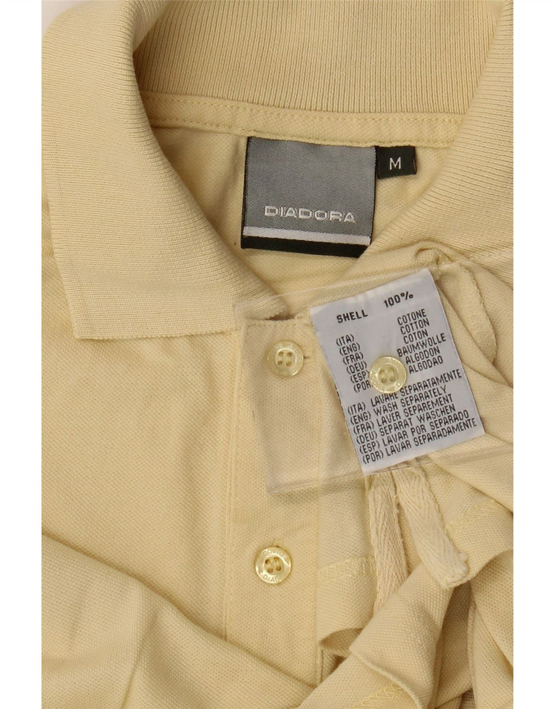 Polo Uomo DIADORA Cotone Giallo Medio