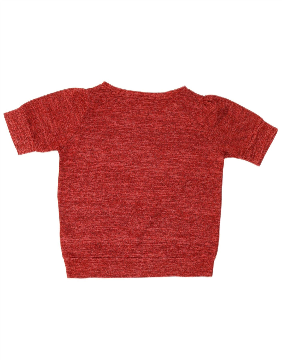 T-shirt da donna Zara UK 10 piccola in poliestere chiazzato rosso