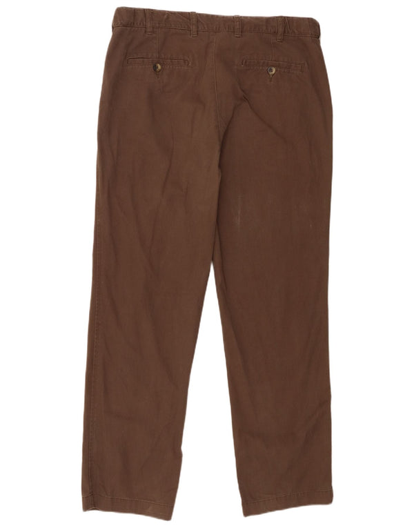 Pantaloni chino dritti da uomo James Pringle W38 L31 cotone marrone