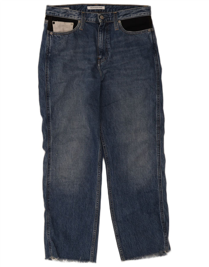 Jeans dritti da donna Calvin Klein W30 L26 cotone blu