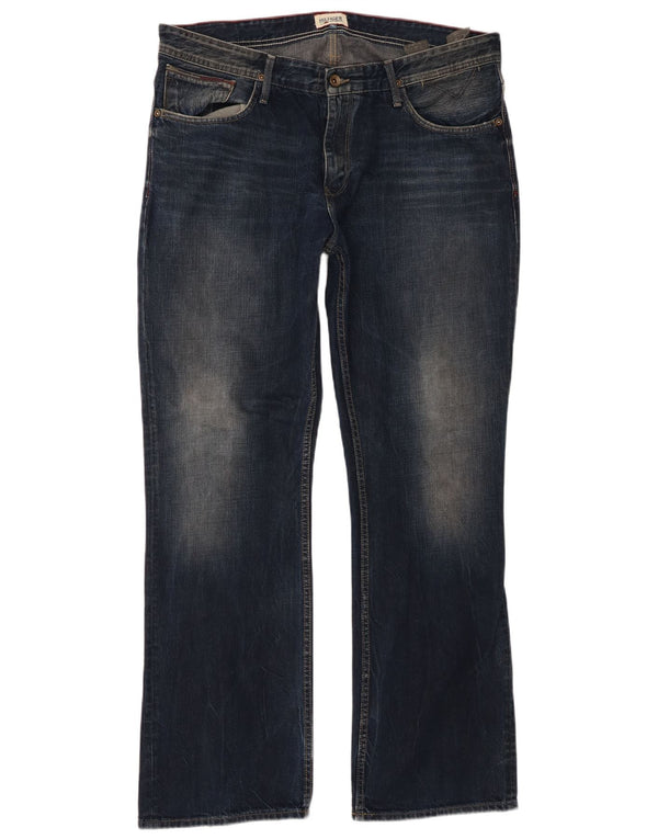 Jeans bootcut da uomo Tommy Hilfiger W38 L34 cotone blu navy