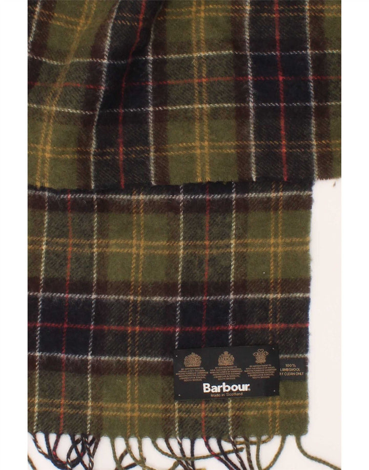 Sciarpa rettangolare da uomo Barbour, taglia unica, scozzese verde