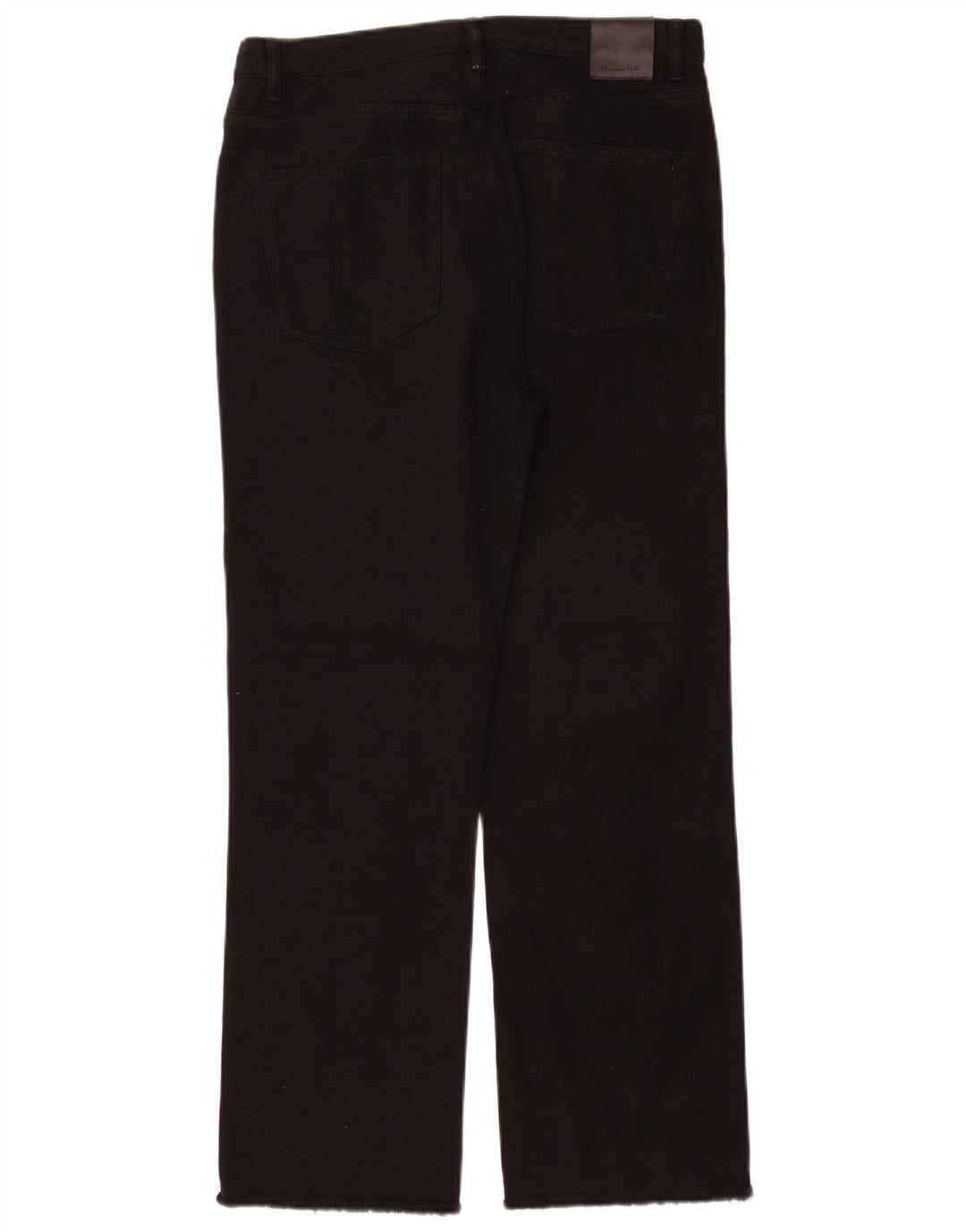 Jeans dritti a vita alta da donna Massimo Dutti EU 40 medio W30 L29 neri