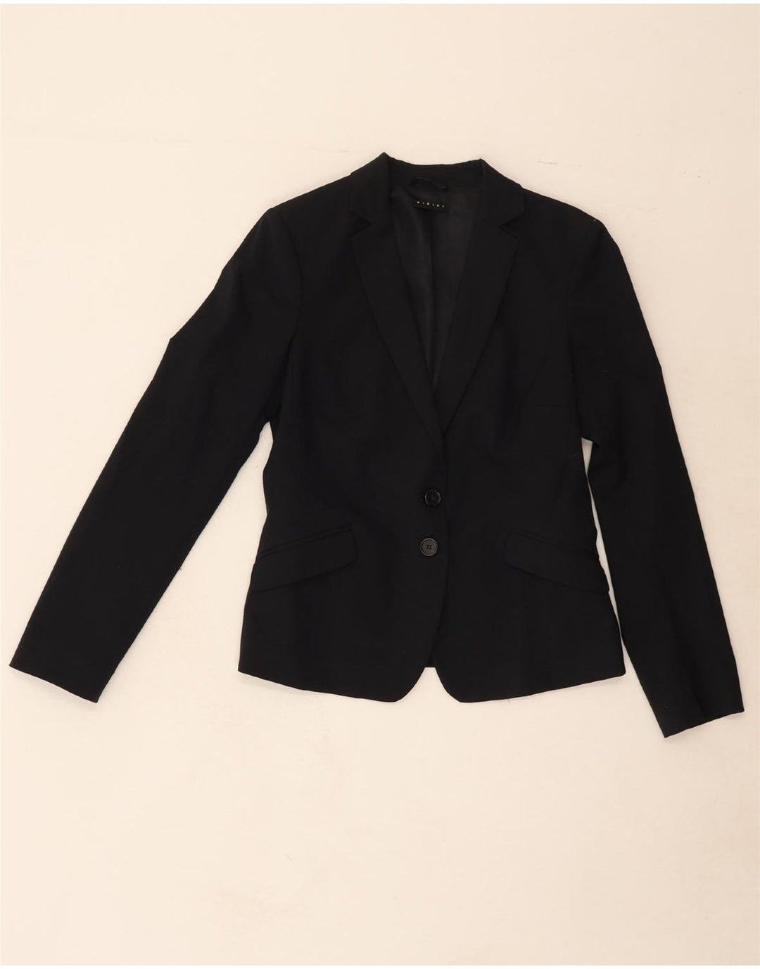 SISLEY Womens 2 Button 2 Piece Suit IT 42 Medium W34 L29 Navy Blue Vintage Sisley and Second-Hand Sisley from Messina Hembry 