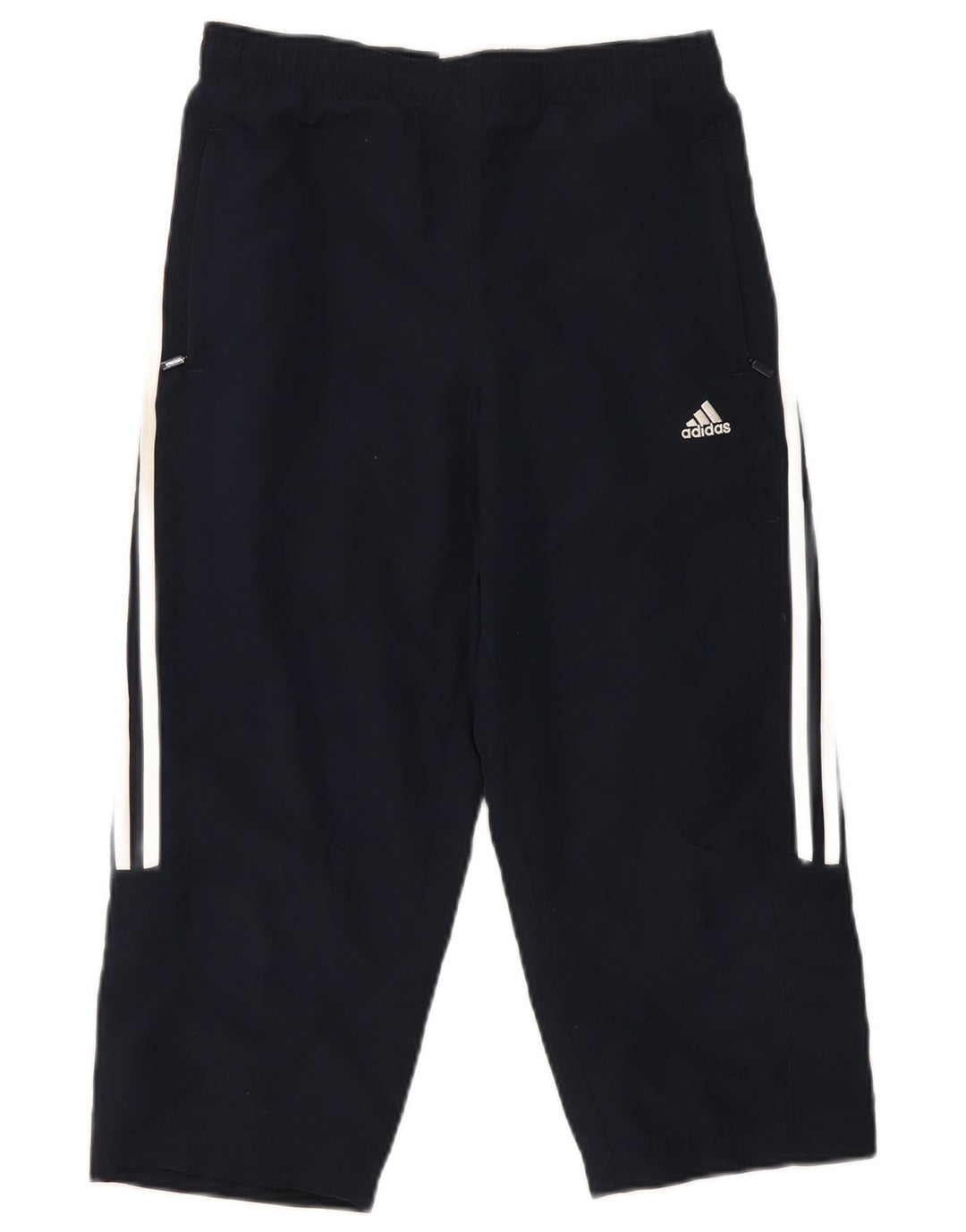 Pantaloni da tuta Adidas Capri da donna UK 10 Small Poliestere blu navy