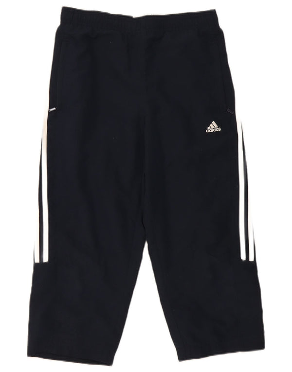Pantaloni da tuta Adidas Capri da donna UK 10 Small Poliestere blu navy