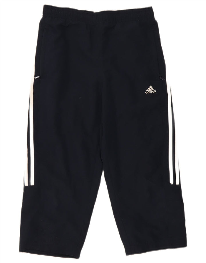 Pantaloni da tuta Adidas Capri da donna UK 10 Small Poliestere blu navy