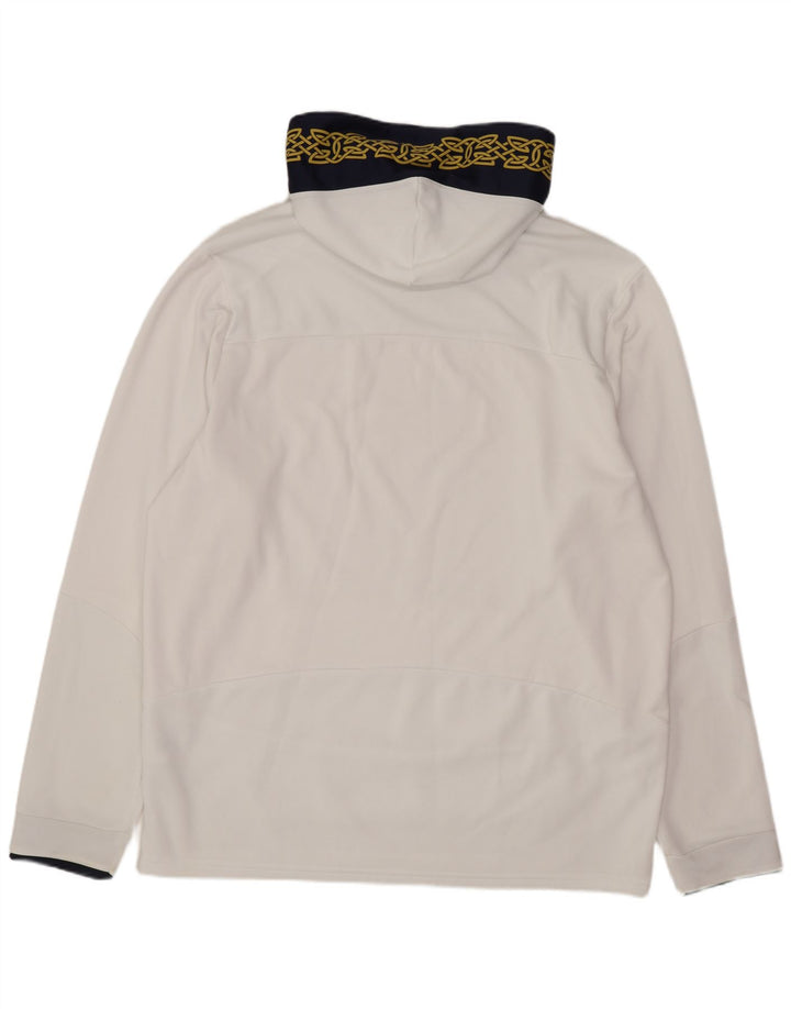 Felpa con cappuccio grafica da uomo UNDER ARMOUR, grande, poliestere color block bianco