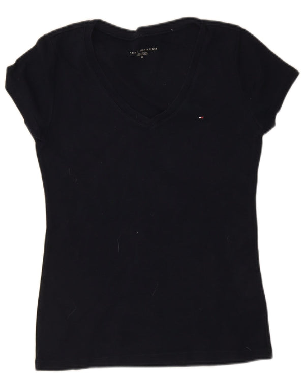 T-shirt da donna Tommy Hilfiger Top UK 12 cotone medio blu navy
