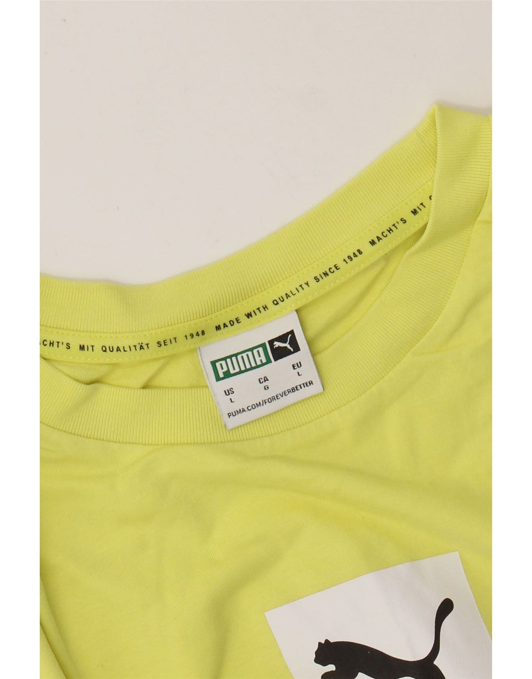 T-shirt grafica PUMA da uomo grande gialla