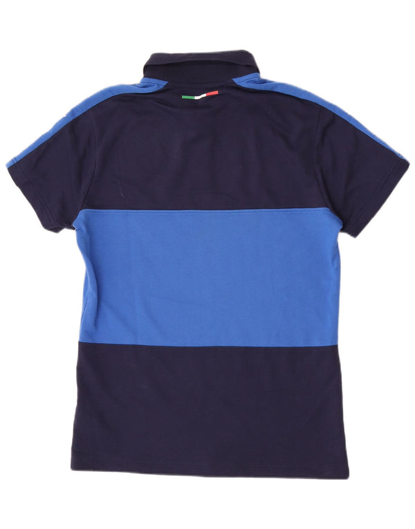 Polo grafica da uomo Puma Italia in cotone medio blu navy