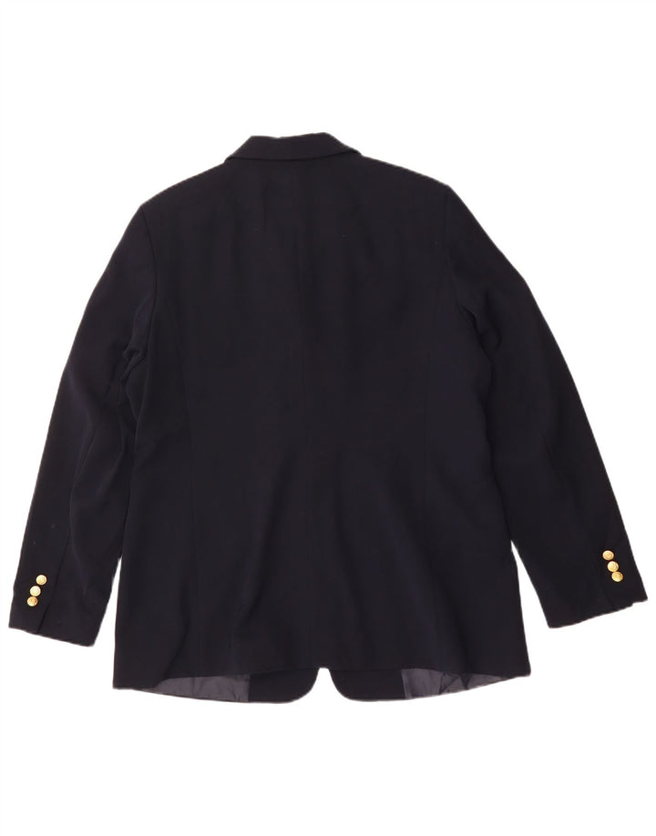 Giacca blazer da donna vestibilità regolare L.L.Bean US 14 XL poliestere blu navy