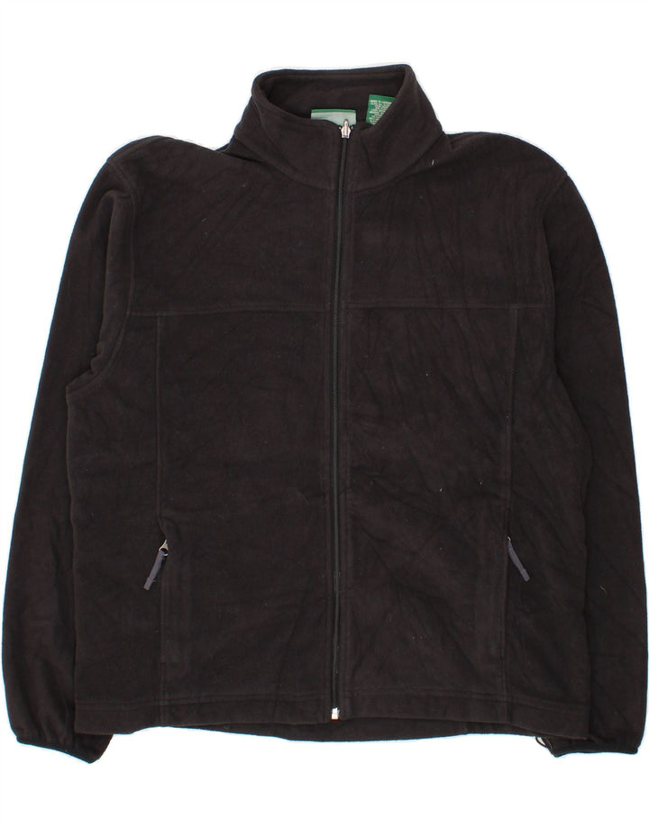 L.L.BEAN Mens Fleece Jacket UK 40 Large Black Polyester Vintage L.L.Bean and Second-Hand L.L.Bean from Messina Hembry 