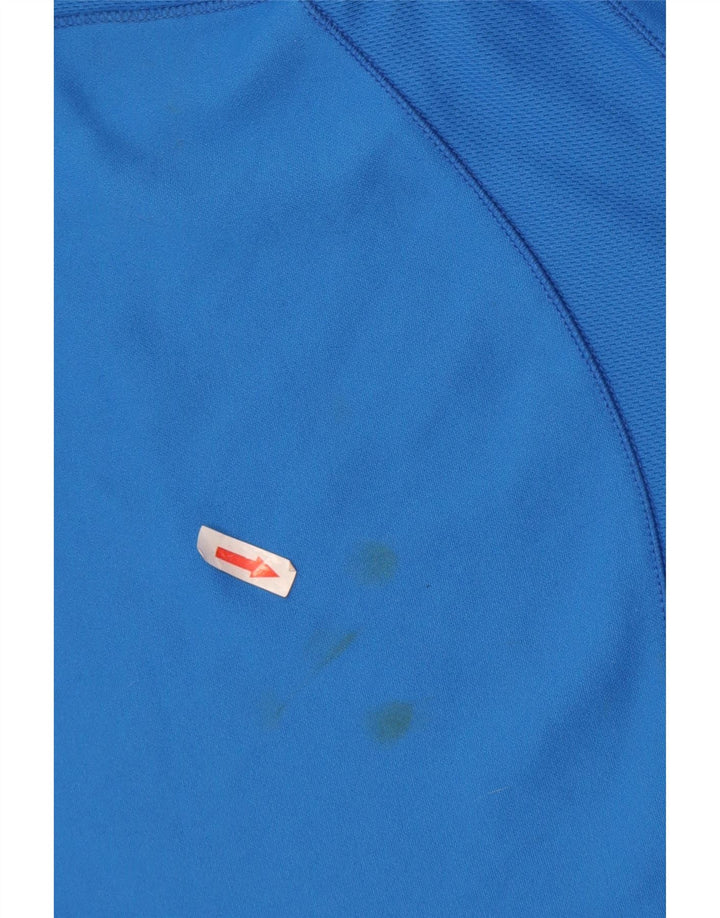 T-shirt da donna Champion Top UK 14 Large Blu Colourblock Poliestere