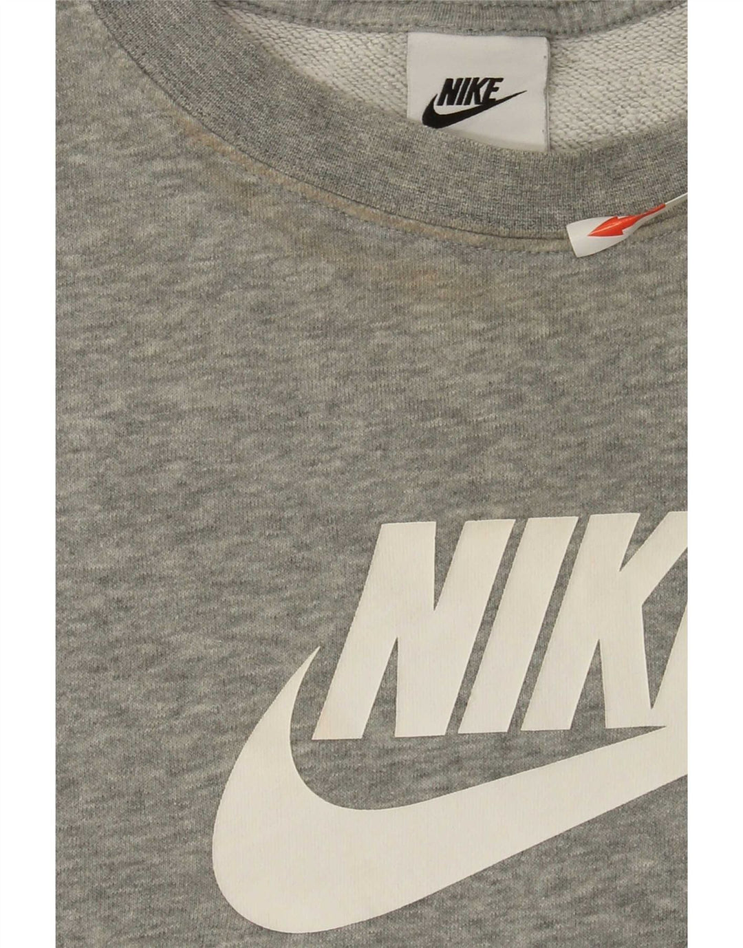 Felpa oversize con grafica Nike da donna UK 18 XL grigio chiazzato