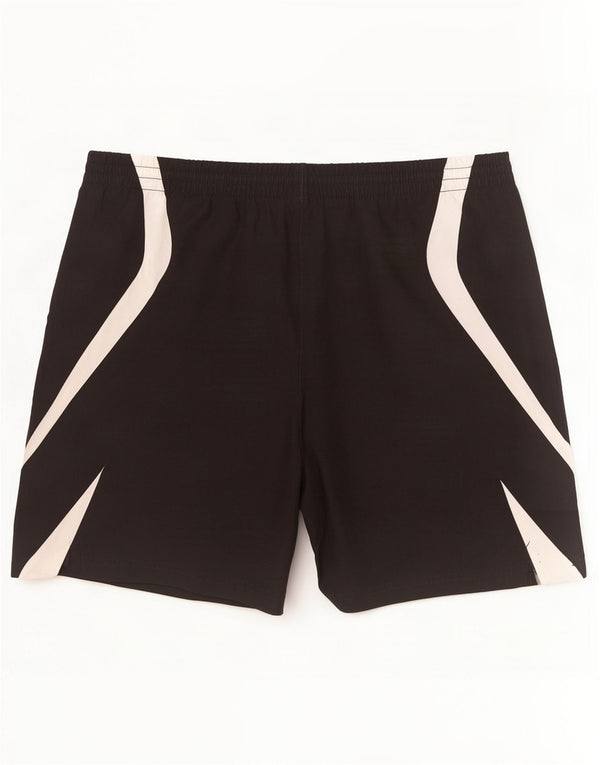 Pantaloncini sportivi Adidas da uomo grandi in poliestere color block nero