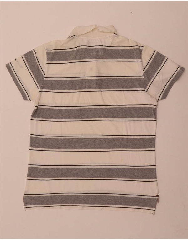 Polo da uomo Champion XL in cotone a righe bianche