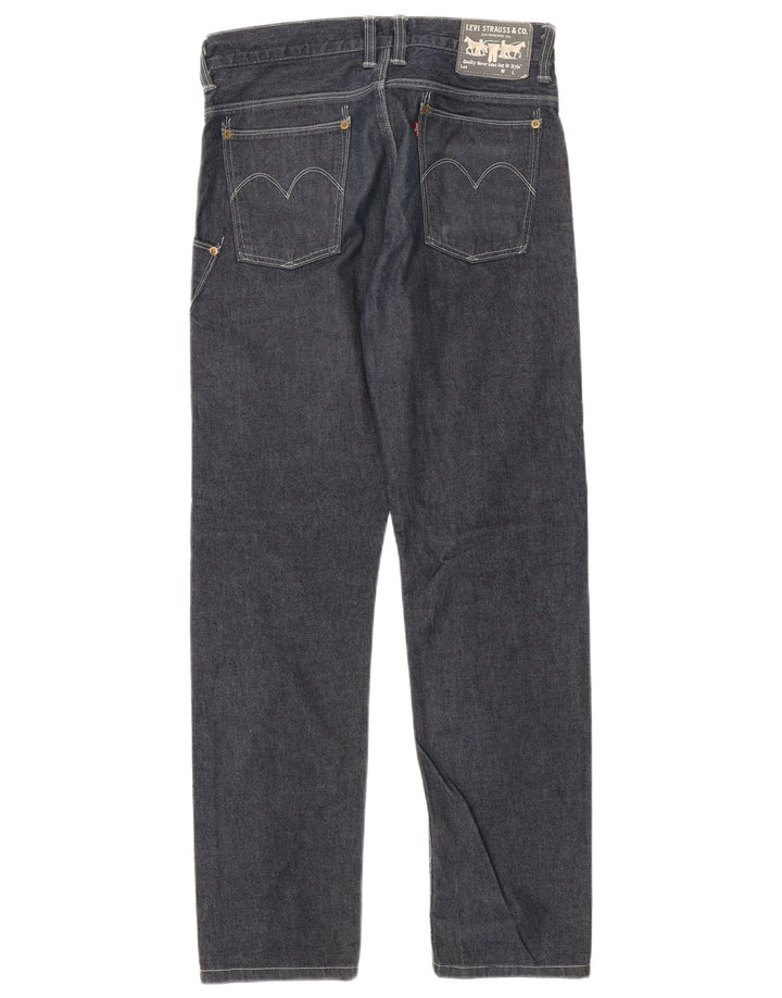 Jeans dritti da uomo Levi's W29 L34 cotone blu navy