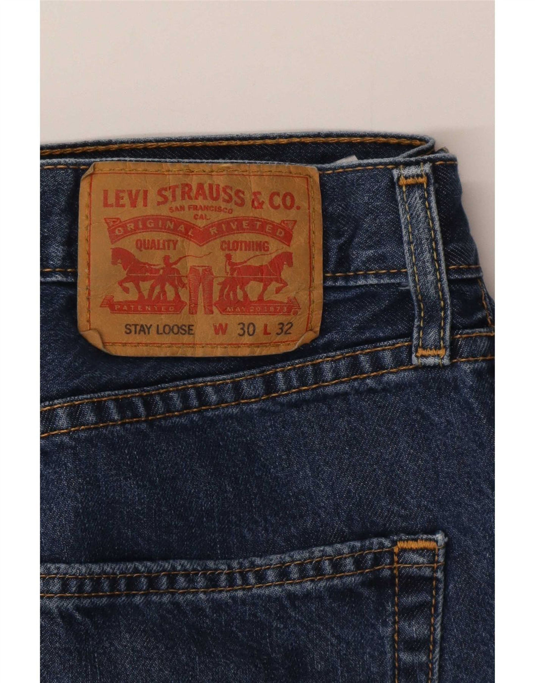 Jeans larghi da uomo Levi's W30 L32 cotone blu