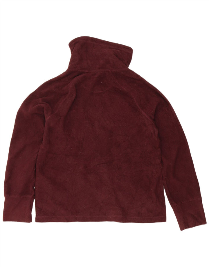 Giacca in pile grafica da donna Calvin Klein UK 14 poliestere bordeaux medio