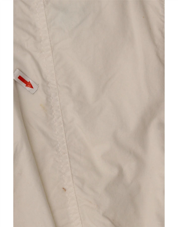 Giubbotto bomber corto da donna Sergio Tacchini UK 10 piccolo poliestere bianco