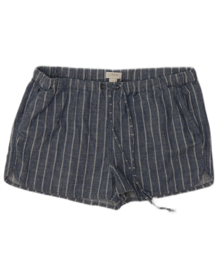 J. CREW Pantaloncini casual da donna piccoli W34 cotone a righe blu