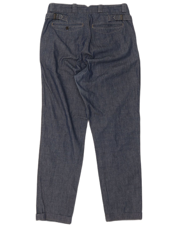 Pantaloni chino affusolati a vita alta da donna G-Star W30 L34 cotone blu