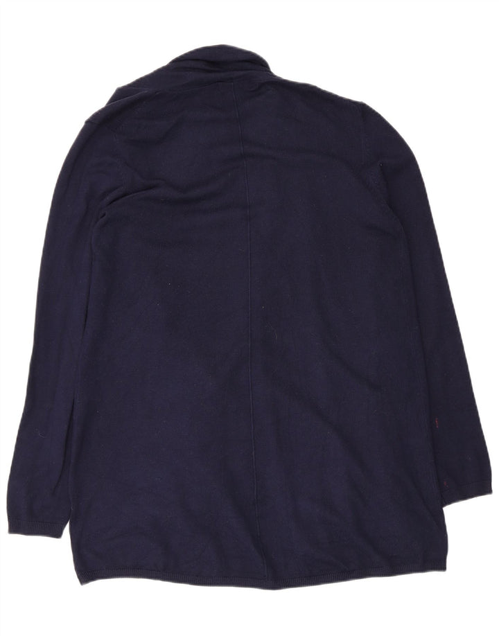 Maglione cardigan aperto da donna Zara UK 12 blu navy medio