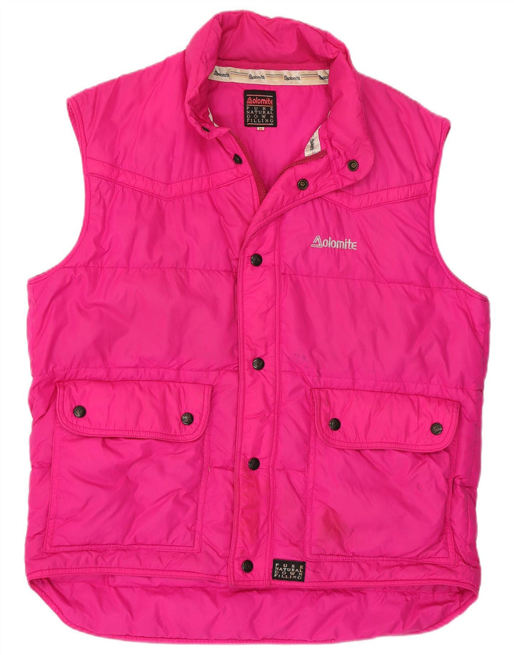 Gilet imbottito da uomo Dolomite UK 38 poliestere rosa medio