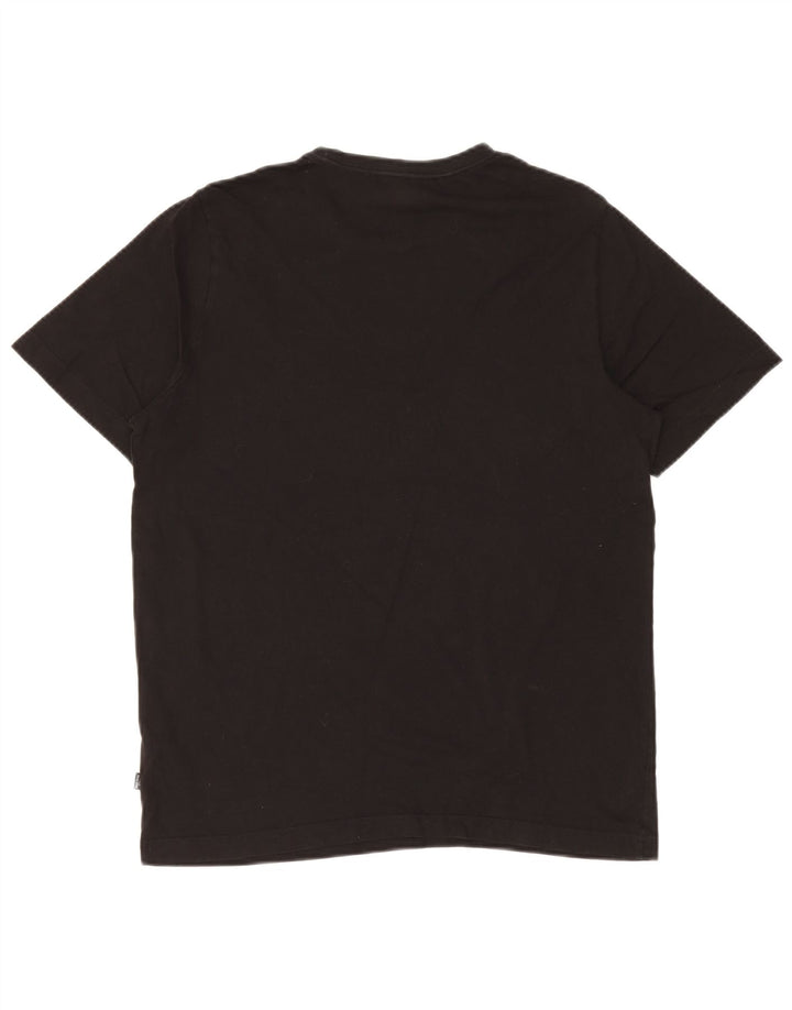 T-shirt da uomo Puma Top in cotone nero medio